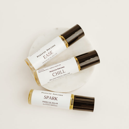 EASE, SPARK, CHILL ~ Therapeutic Oil Rollers