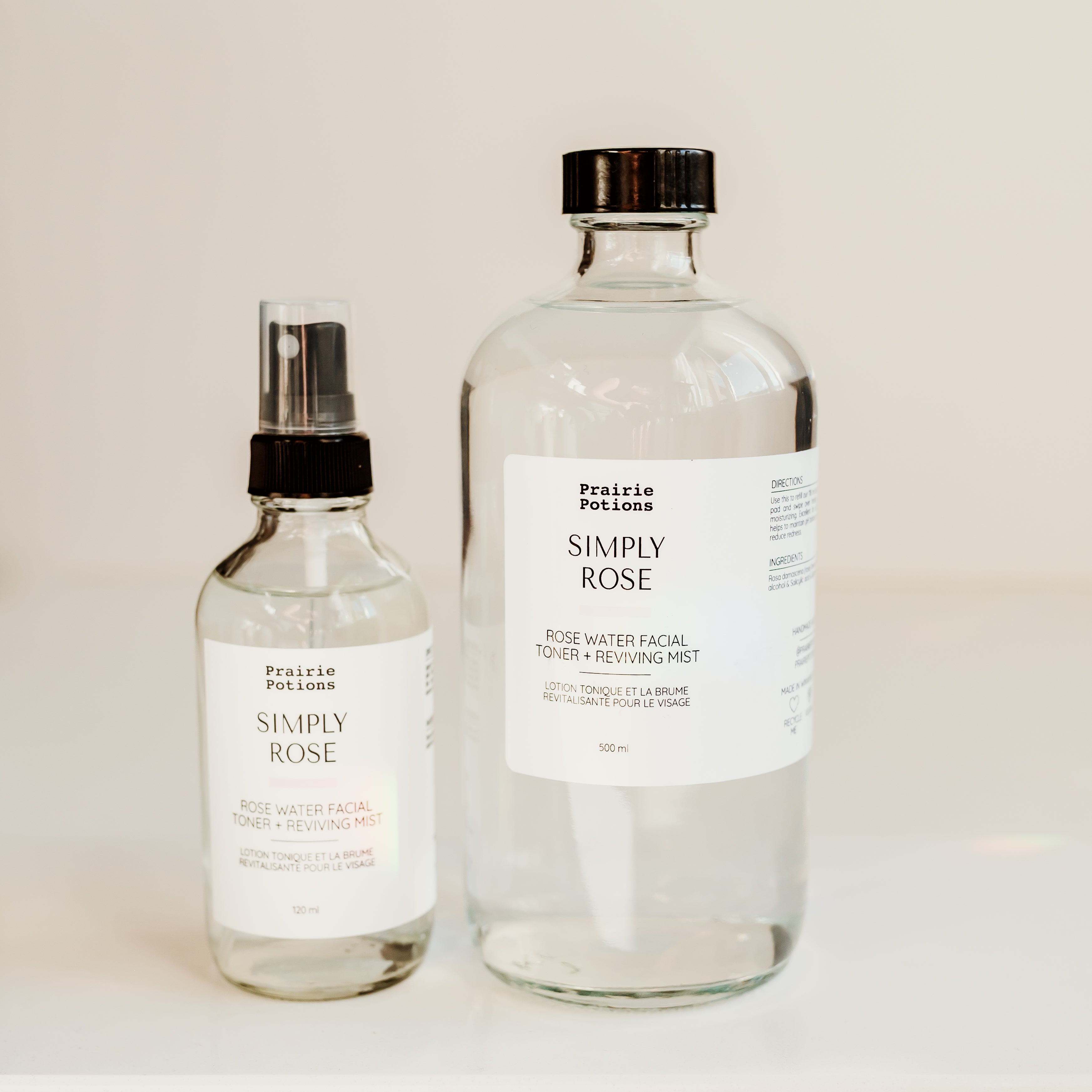 Simply Rose ~ Rose Water Facial Toner + Reviving Mist – Prairie